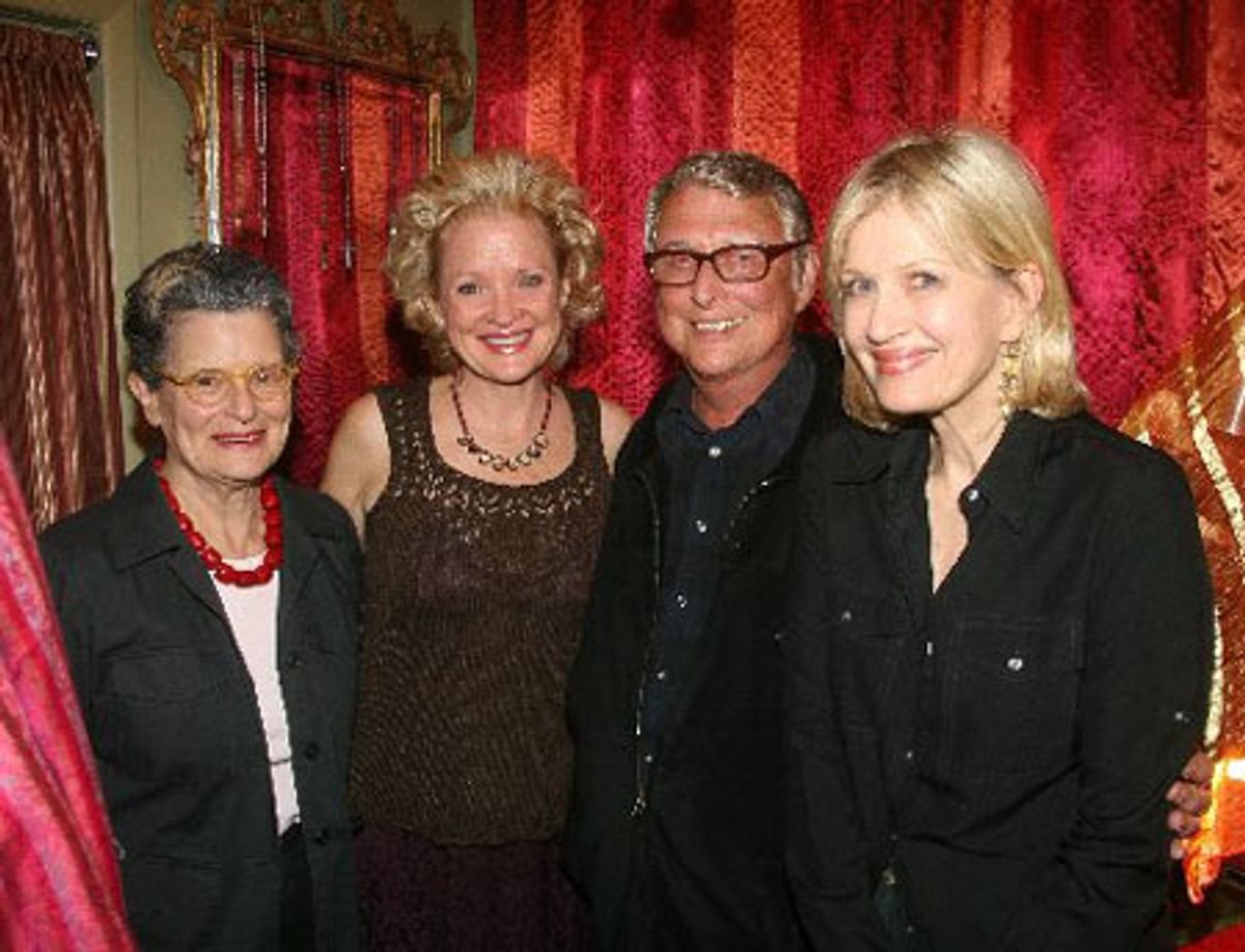Mary Louise Wilson, Christine Ebersole, Mike Nichols and Diane Sawyer at 