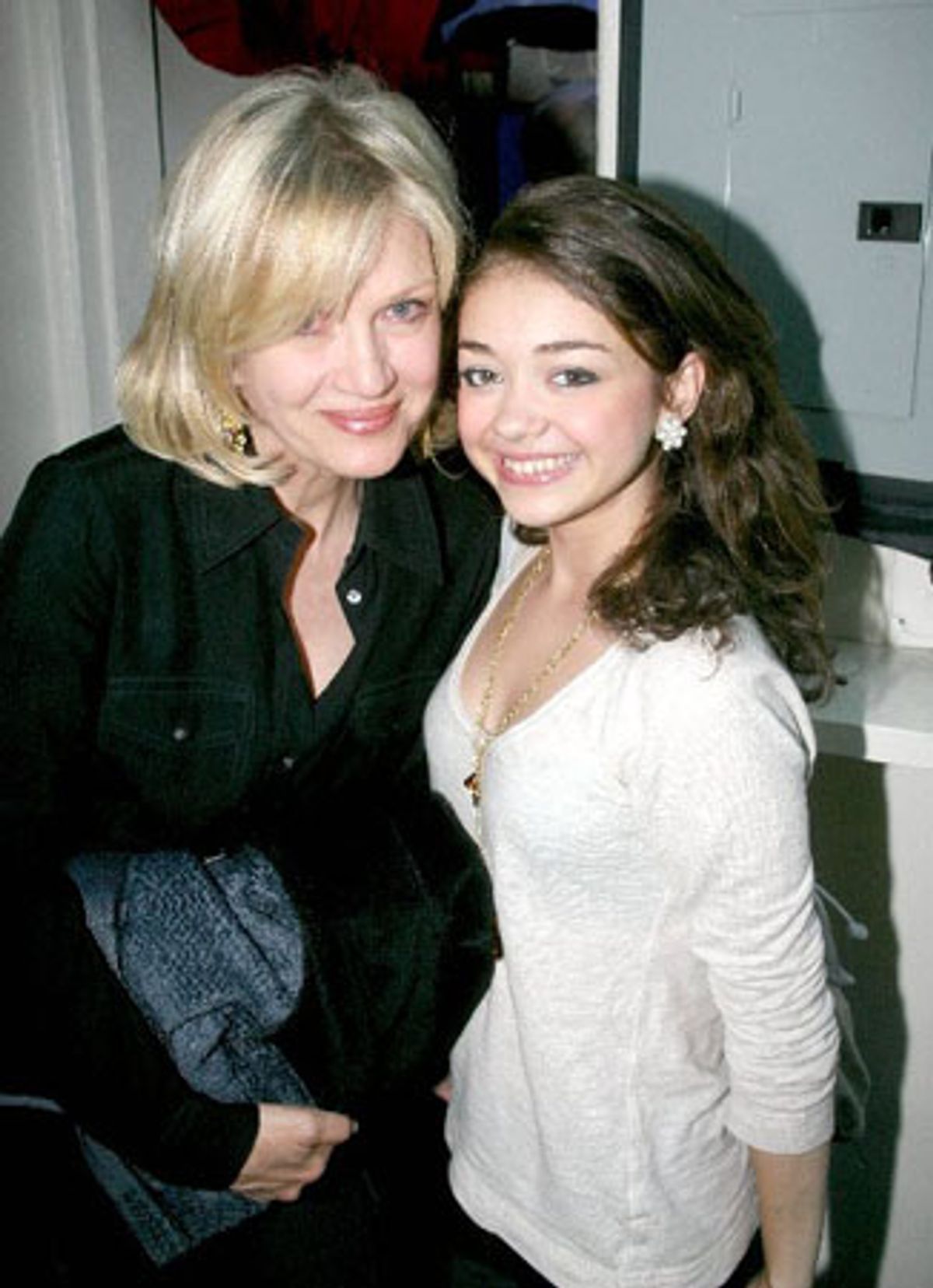 Diane Sawyer and Sarah Hyland at 