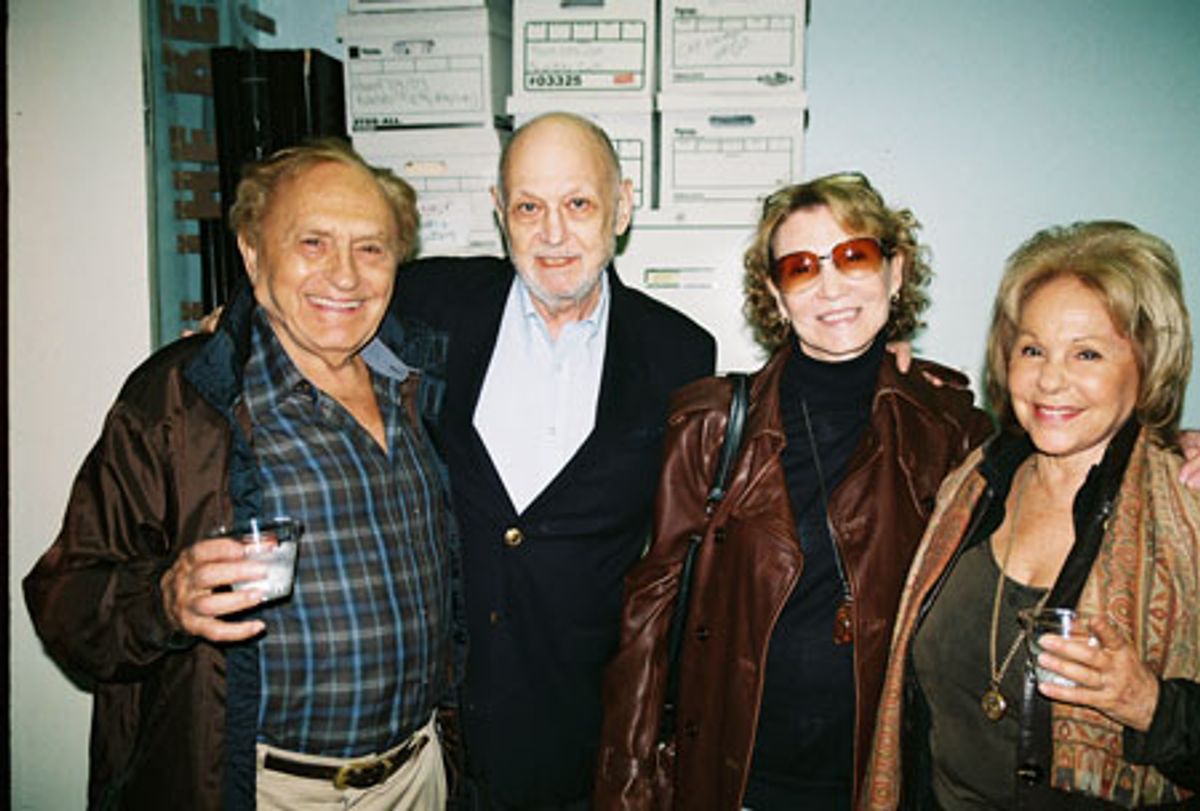 Joseph Stein, Charles Strouse (Music), Barbara Simon-Strouse and Elisa Stein at 