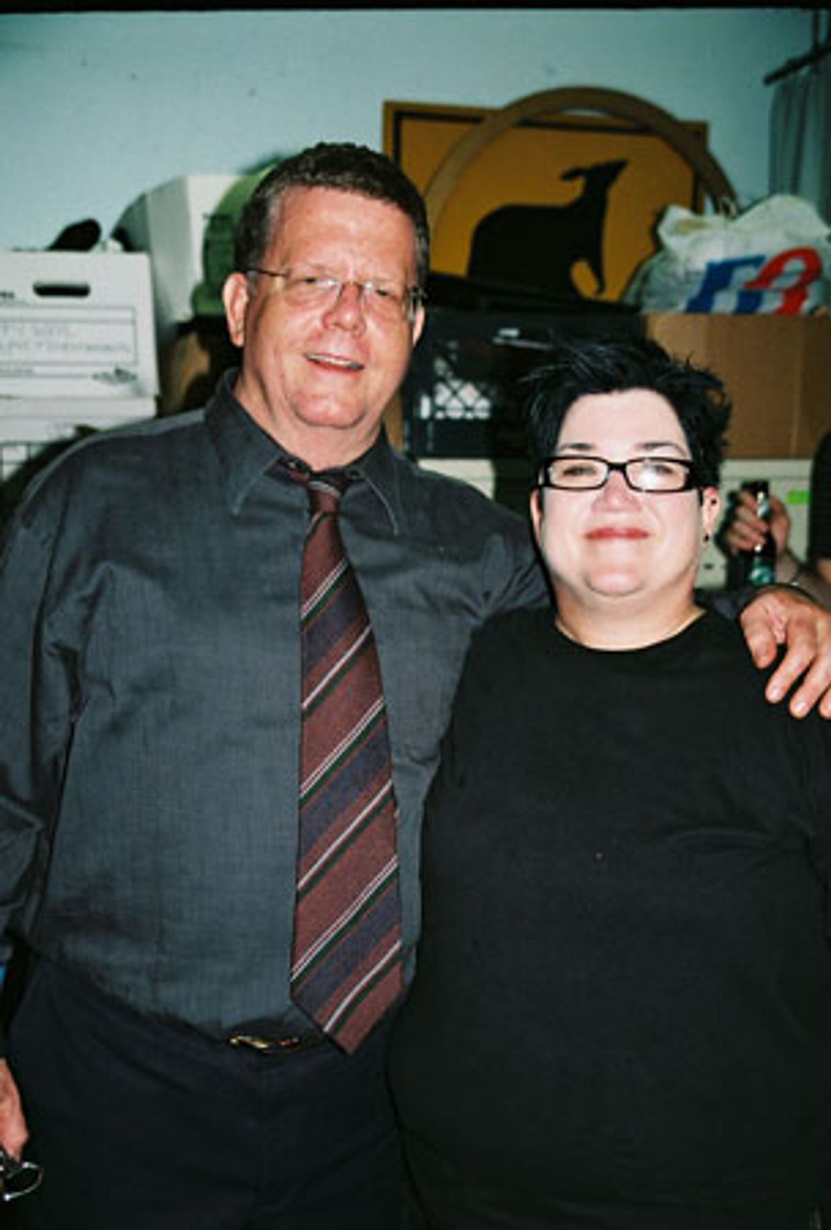 James Morgan and Lea Delaria (Dr. Abner Sedgwick) at 