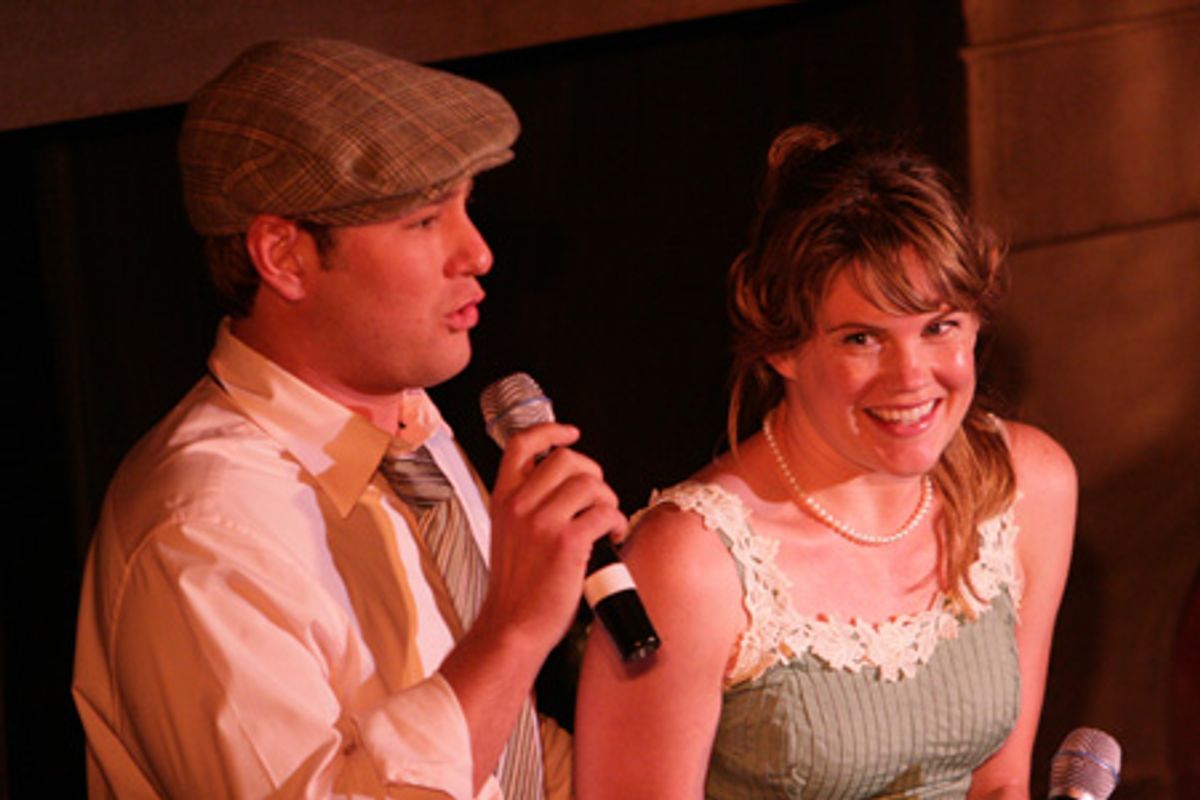 Chad Kimball and Jennifer Hall at 