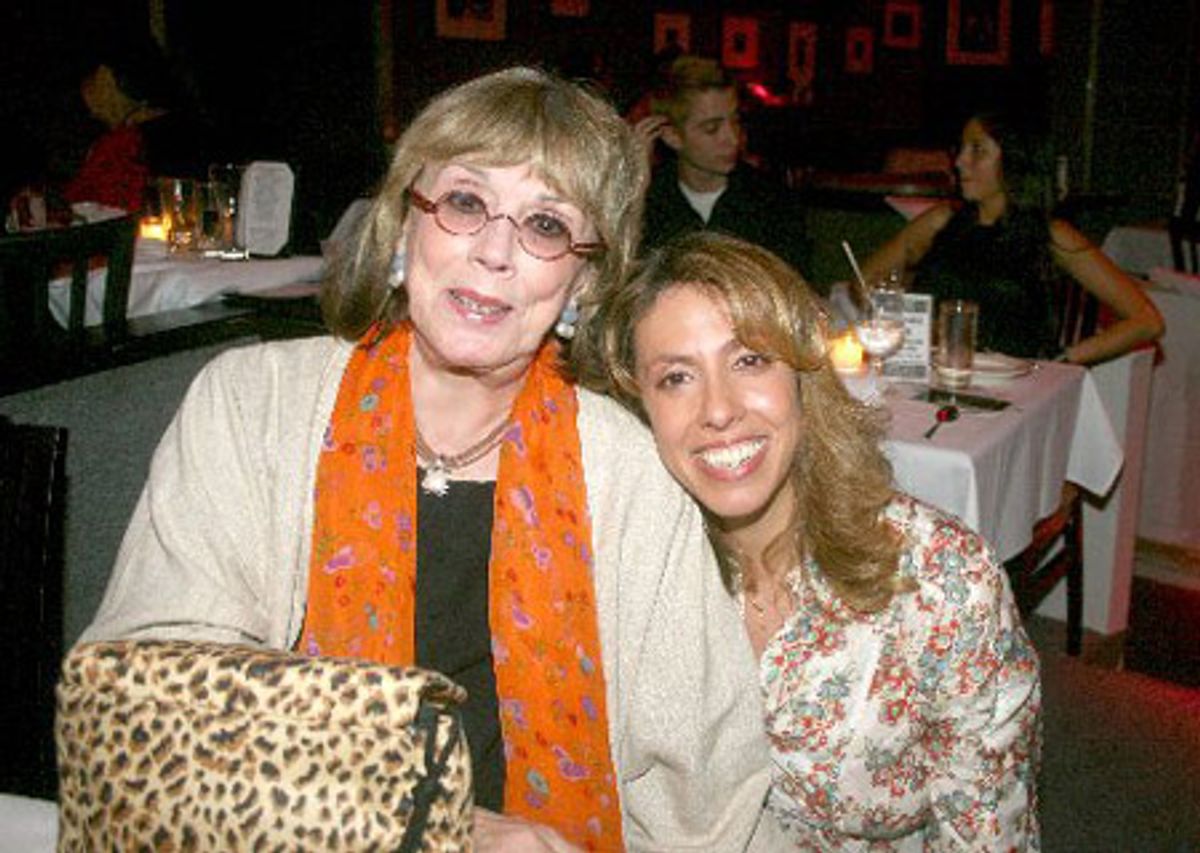 Mother and daughter Phyllis Newman and Amanda Green at 
