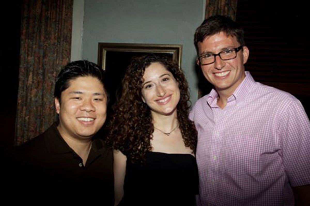 Wilson Chin, Christie Evangelisto and Roberto Aguirre-Sacasa at 