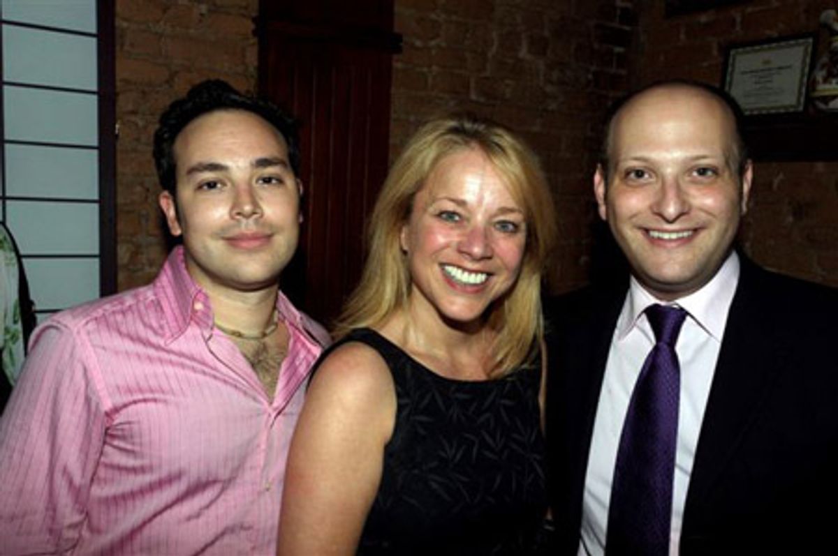 Patrick Catullo, Sharon Fallon and Isaac Robert Hurwitz at 