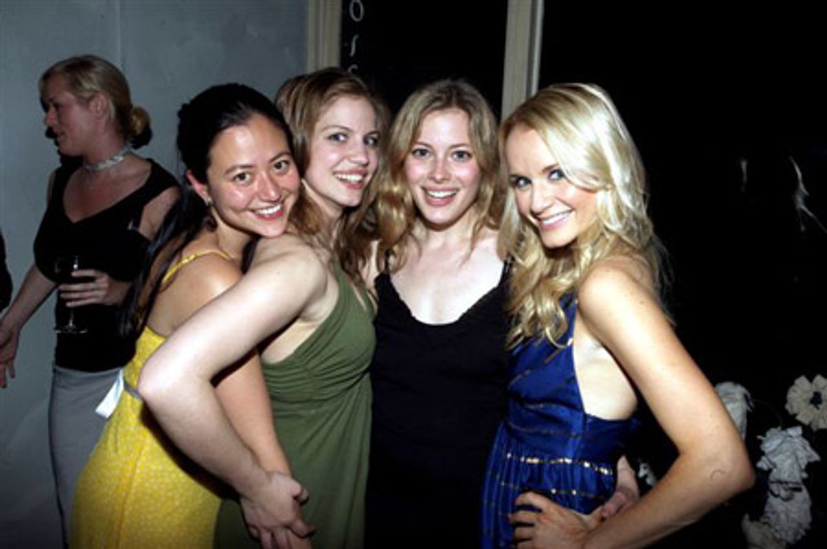 Marissa Kamin with the girls of Size Zero: Anna Chlumsky, Gillian Jacobs and Kate Reinders at 