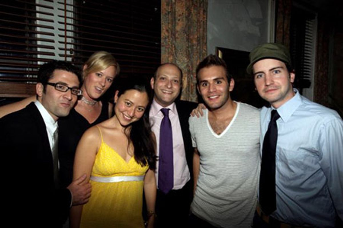 Ben Rimalower, Mandy Ward, Marissa Kamin, Isaac Robert Hurwitz, Jossip.com's
David Hauslaib and JP Sarni at 