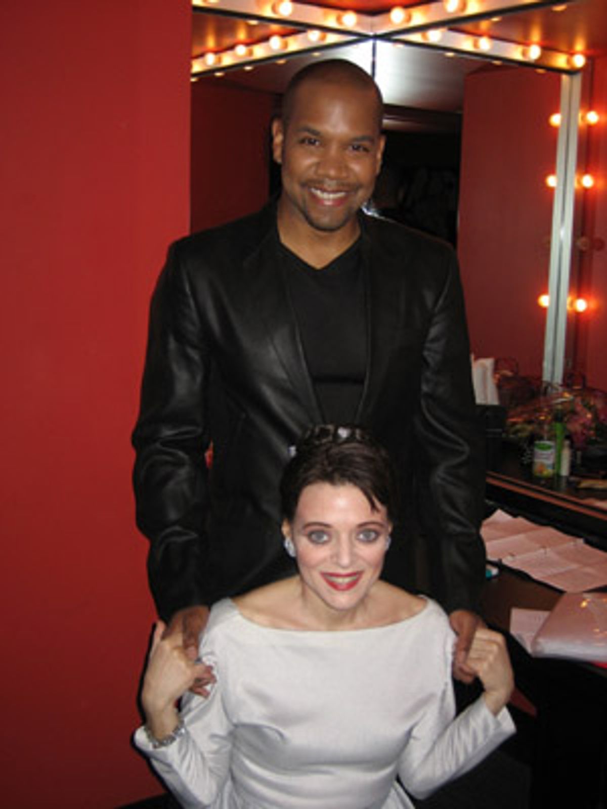 Special guest artists Darius de Haas and Judy Blazer at 