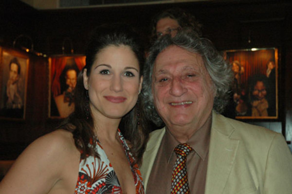 Stephanie J. Block and Drama Desk President William Wolf at Broadway Musicals of '64, Part 2