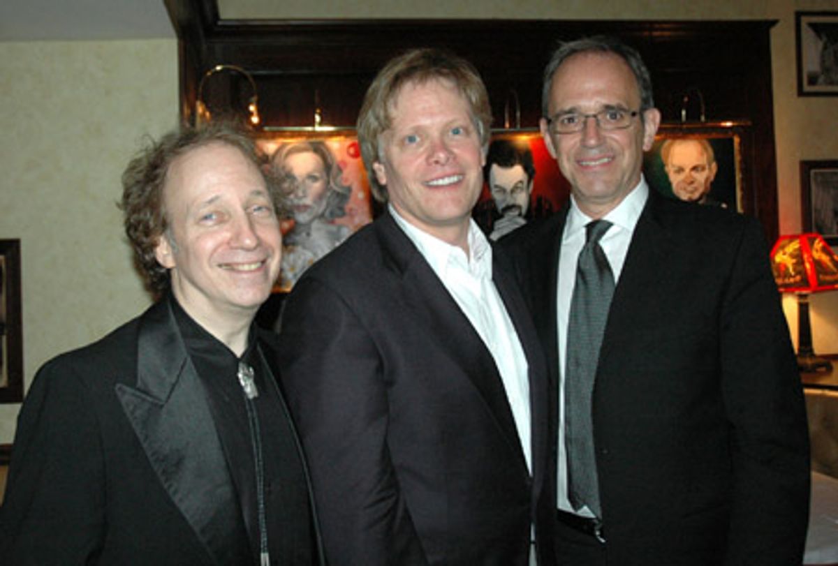 Creator, writer and host Scott Siegel, director Dan Foster and musical director Ross Patterson at Broadway Musicals of '64, Part 2