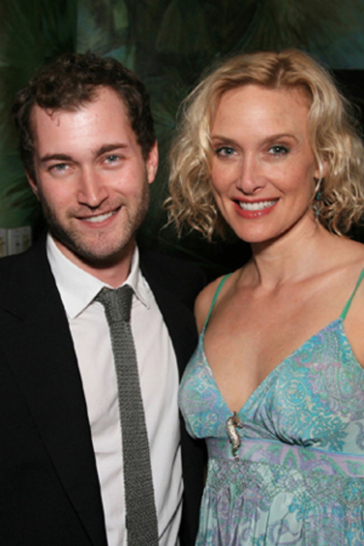 Director Kevin Newbury and cast member Rachel deBenedet at 