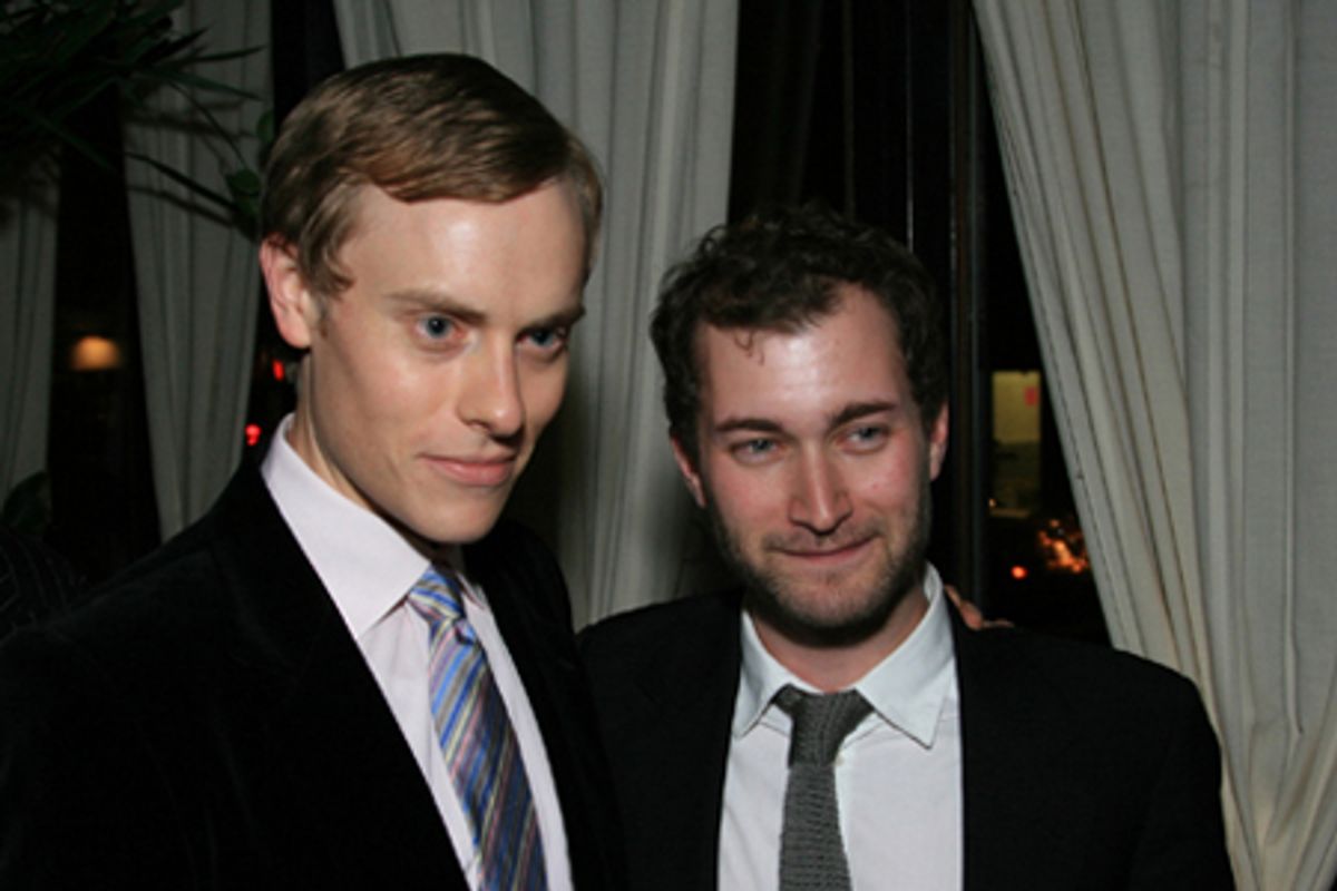 Cast member Carrington Vilmont and Kevin Newbury at 