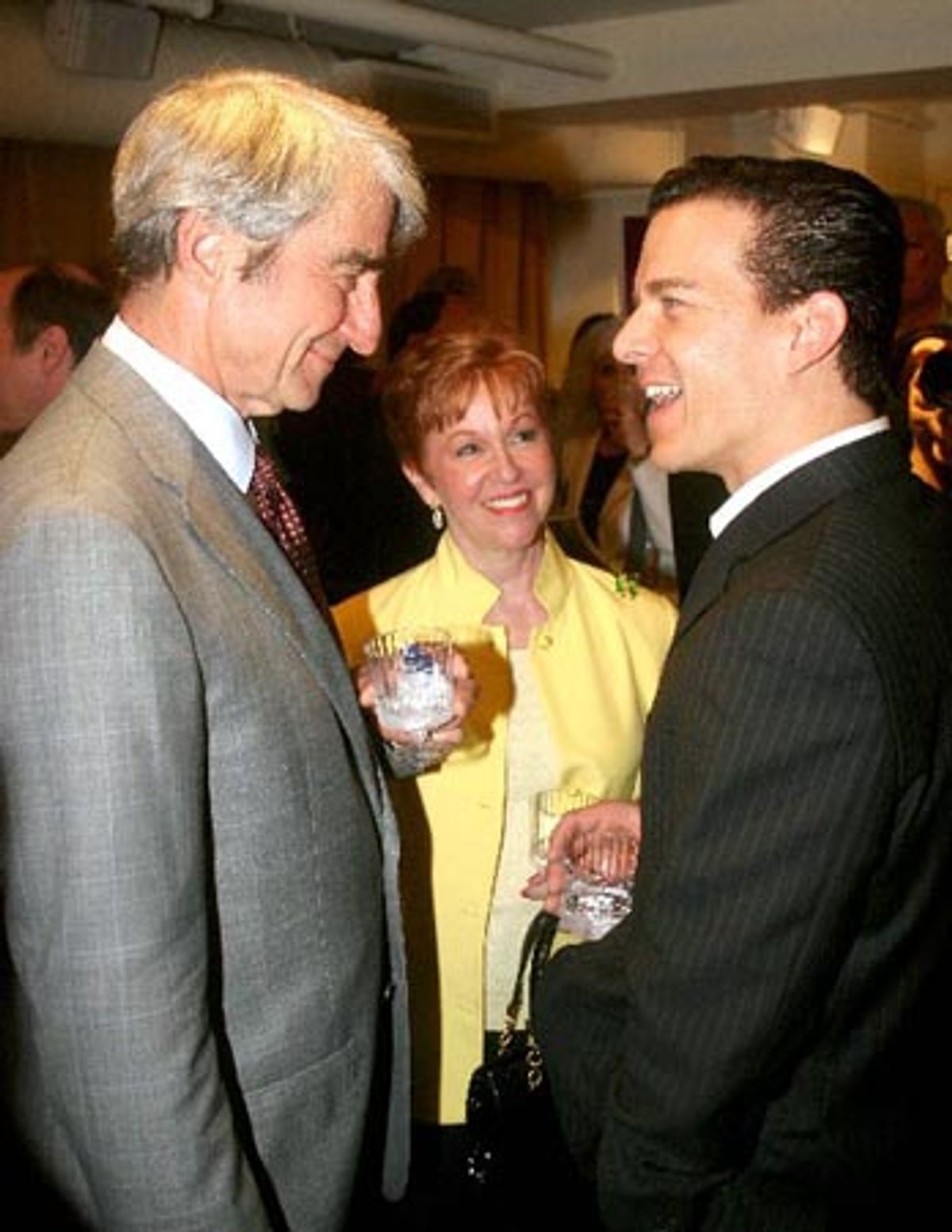 Sam Waterston, Elaine Cancilla-Orbach and Christian Hoff at 