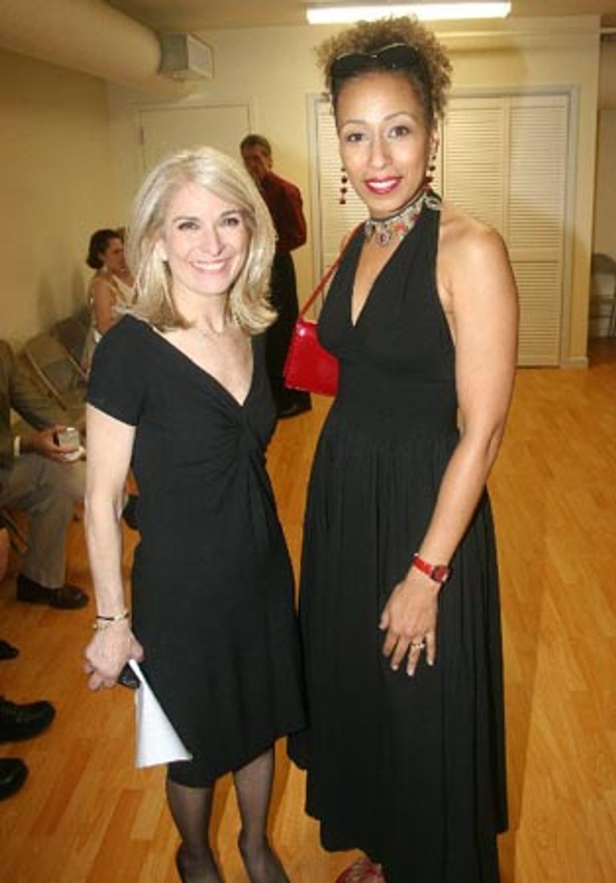 Catherine Russell and Tamara Tunie at Orbach Rechristening at Snapple Center