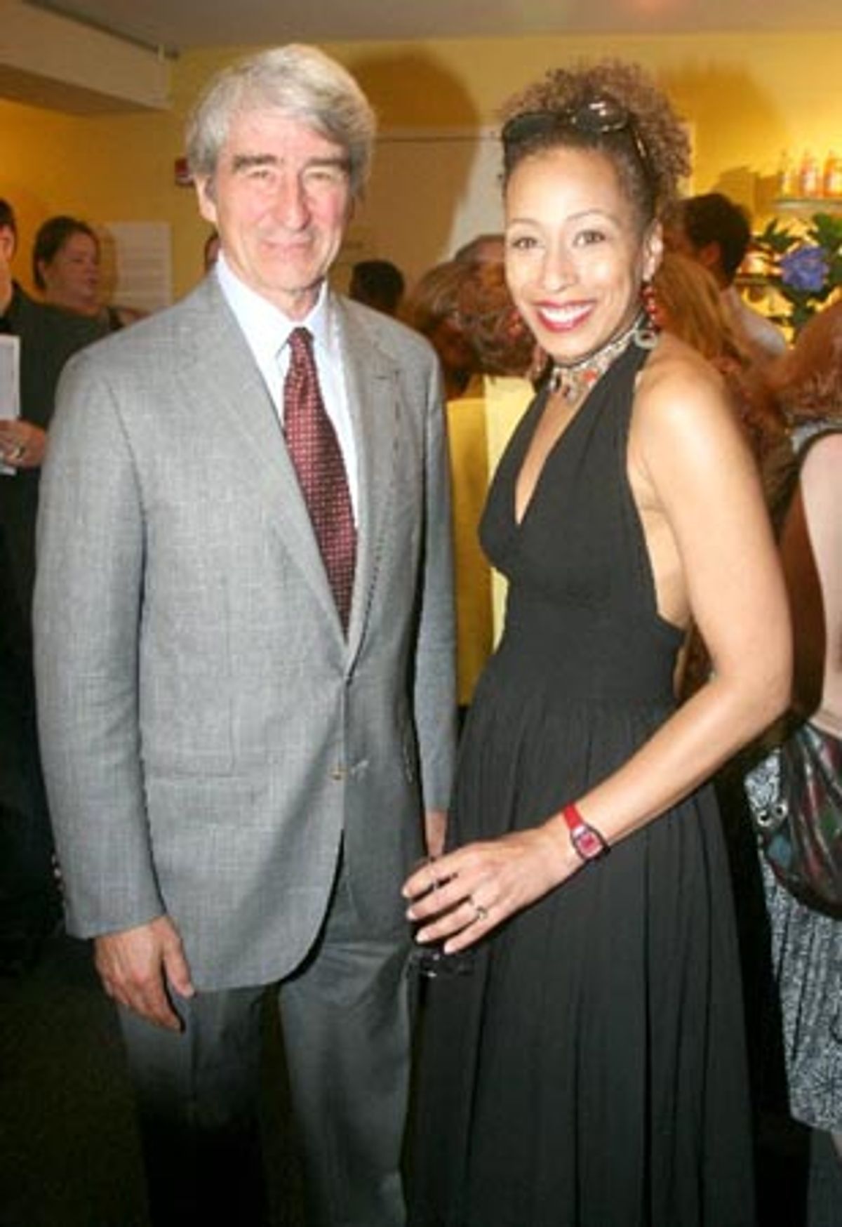 Sam Waterston and Tamara Tunie at Orbach Rechristening at Snapple Center