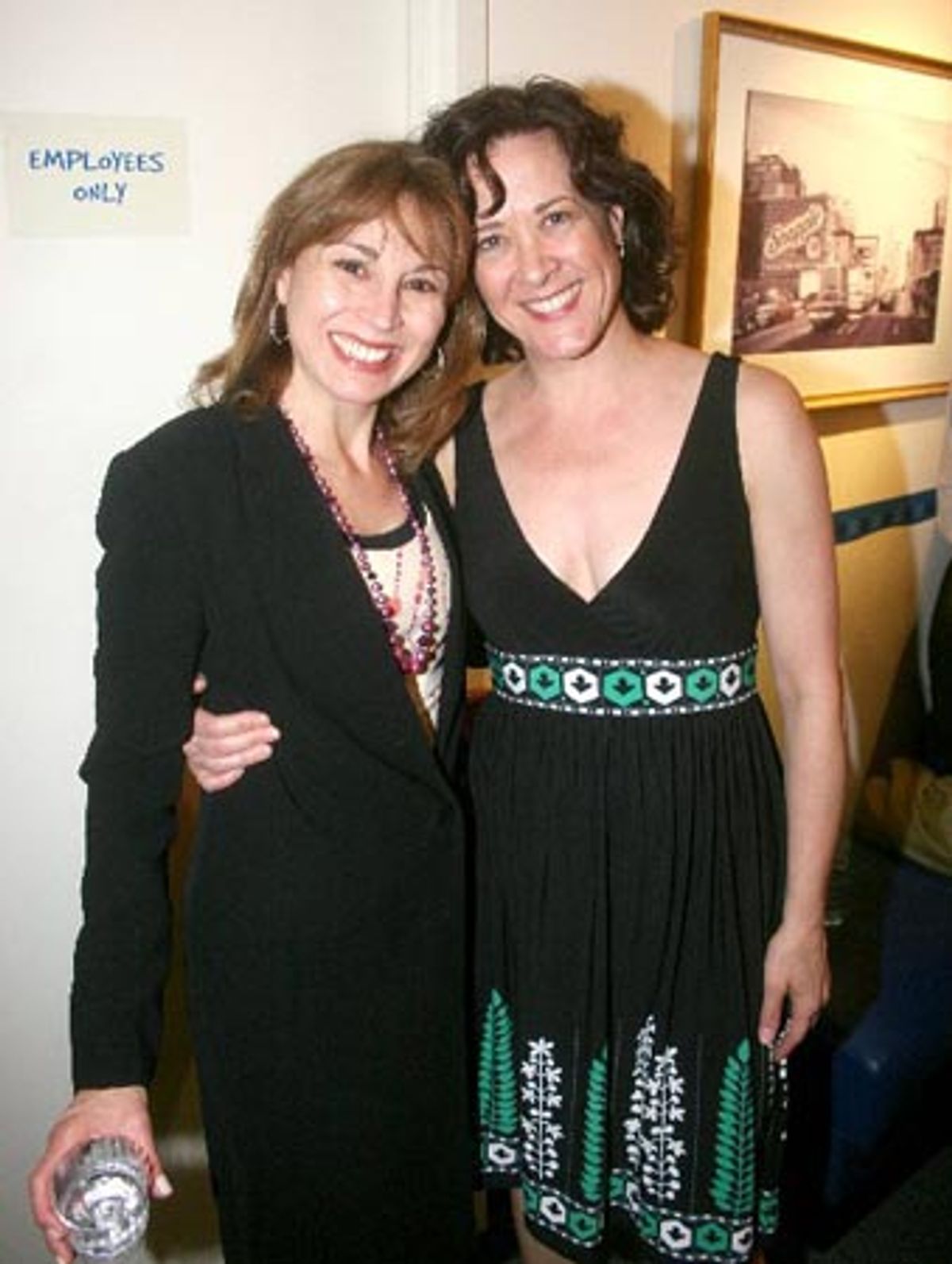Valerie Smaldone and Karen Ziemba at Orbach Rechristening at Snapple Center