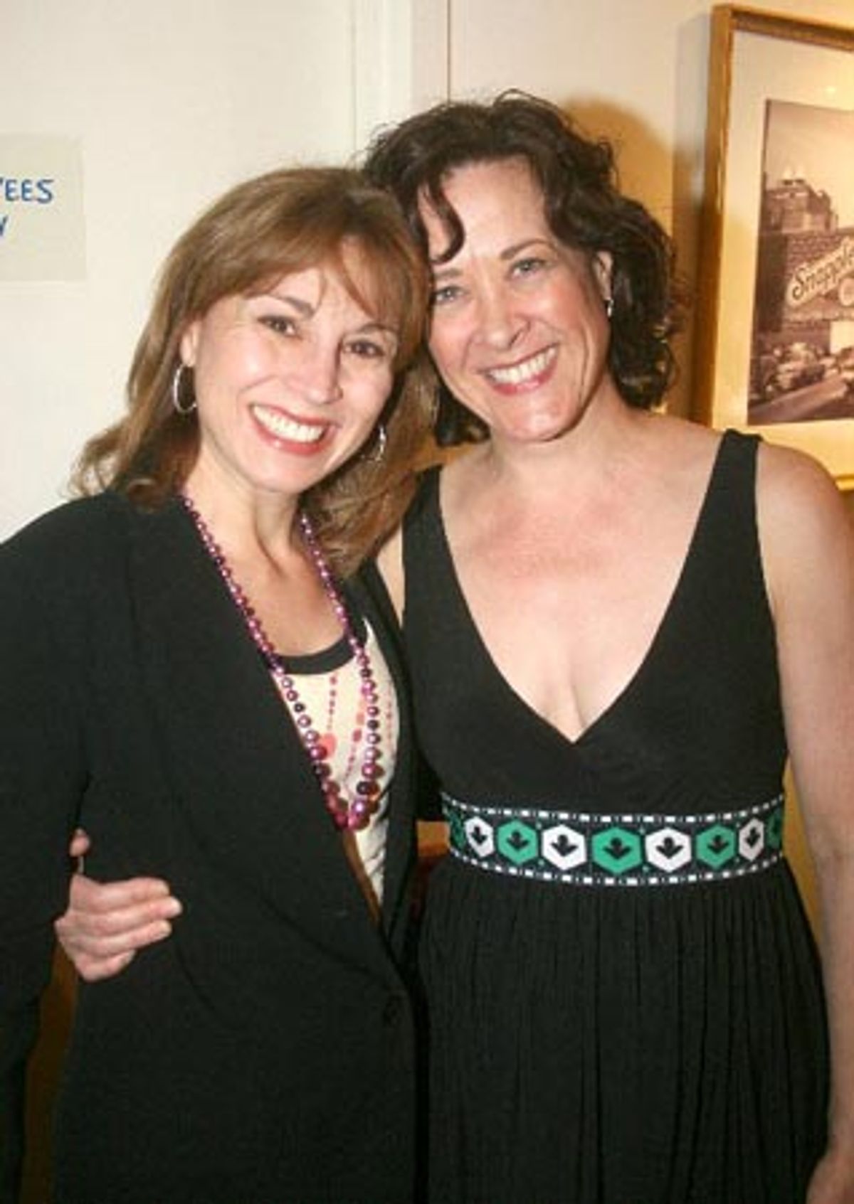 Valerie Smaldone and Karen Ziemba at Orbach Rechristening at Snapple Center