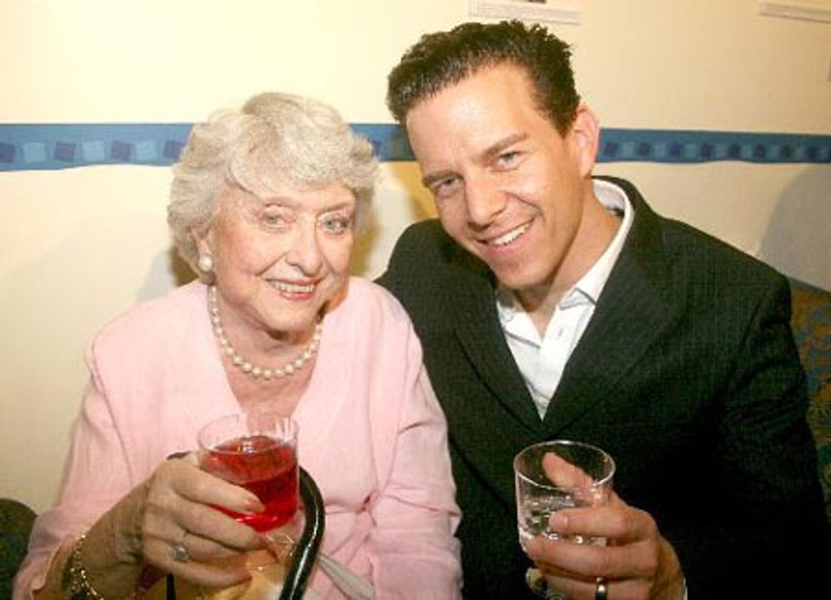Celeste Holm and Christian Hoff at Orbach Rechristening at Snapple Center