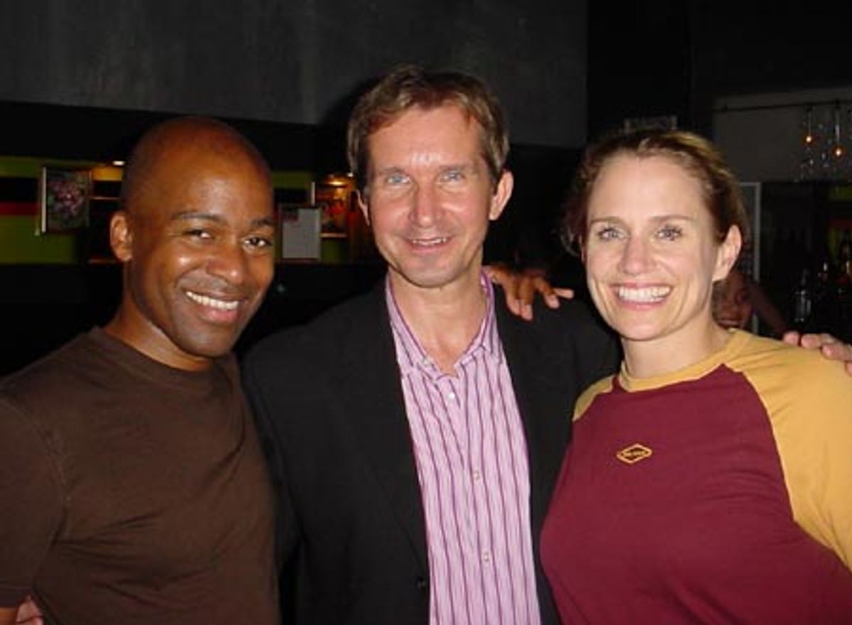 Timothy Johnson, Choreographer Stas' Kmiec', and Cady Huffman at the post party for theAtrainplays, vol xxii at theAtrainplays XXII
