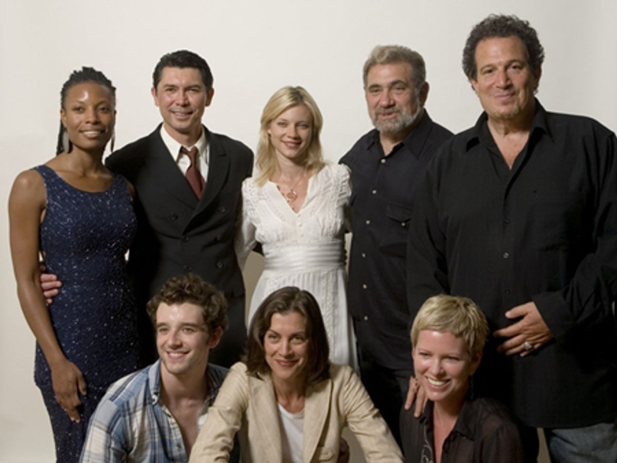 (Top) L-R Producer Tabbatha Mays, Lou Diamond Phillips, Amy Smart, Dan Lauria & Producer & The Hayworth Artistic Director Gary Blumsack
(Bottom) L-R Michael Urie, Director Wendie Malick and Lynn Kirby at 