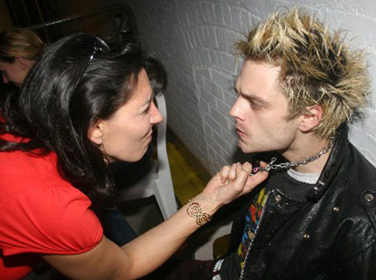 Christine Pedi and Sebastian Stan at 