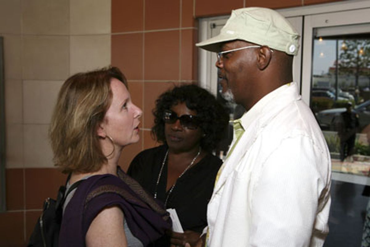 Kate Burton, LaTanya Richardson and Samuel L. Jackson at 