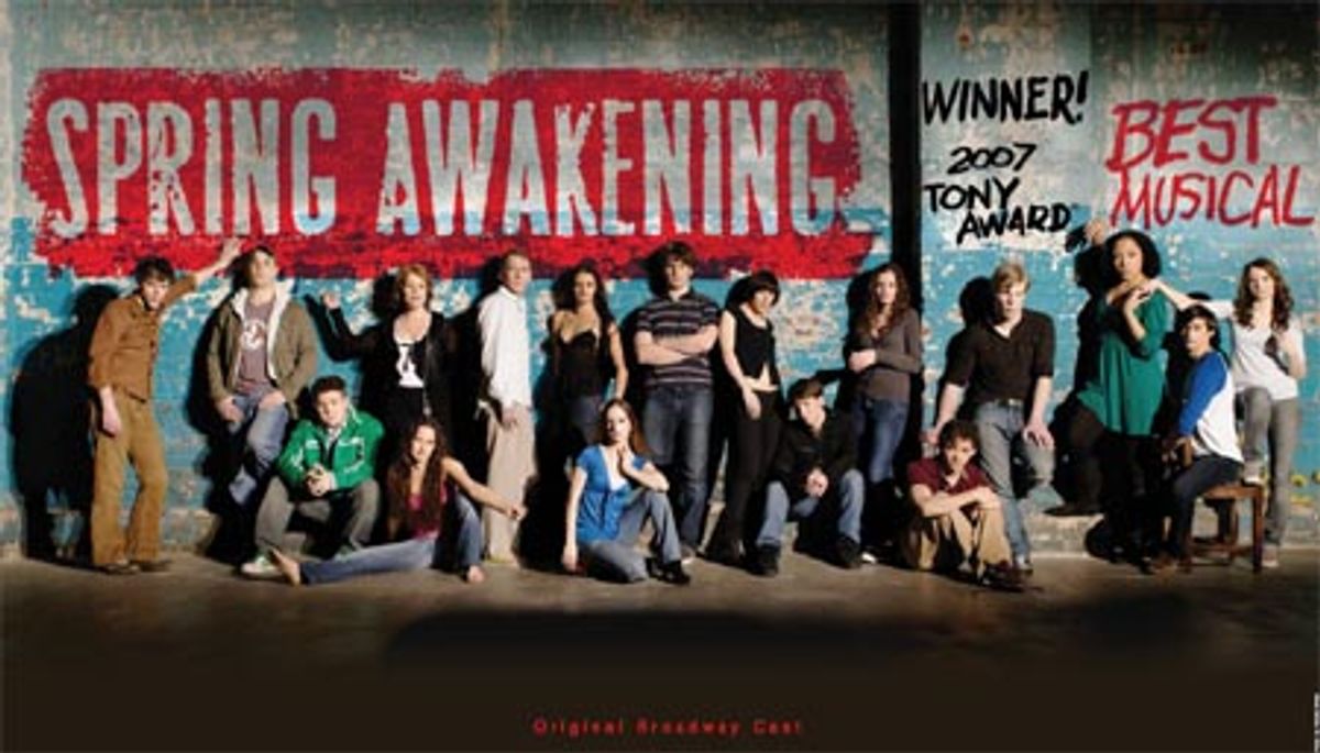 Skylar Astin, Gerard Canonico, Lilli Cooper, Jennifer Damiano, Christine Estabrook, John Gallagher Jr. (Tony Award-winner, Best Featured in a Musical), Gideon Glick, Jonathan Groff, Robert Hager, Brian Charles Johnson, Lea Michele, Lauren Pritchard, at 