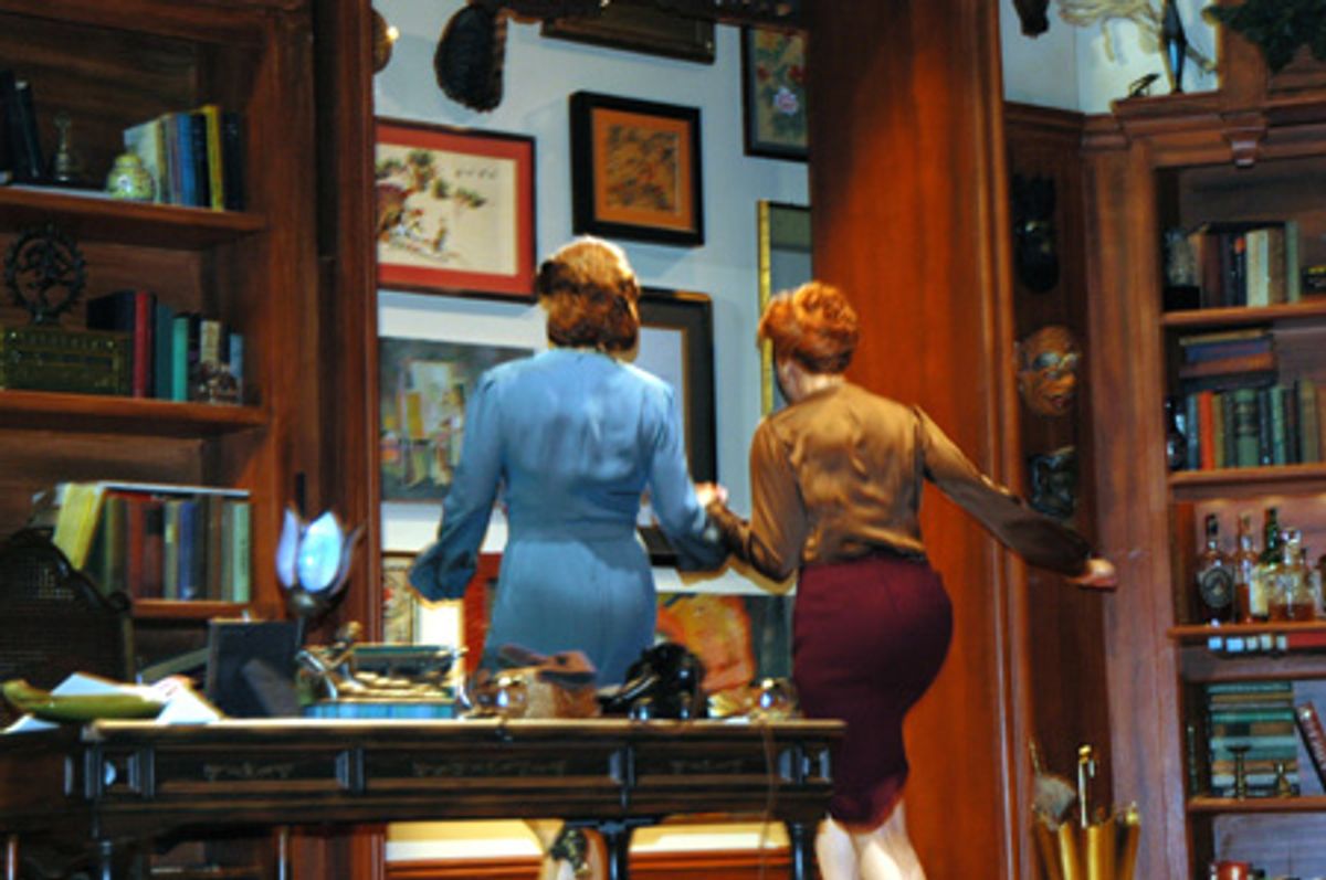 Margaret Colin and Harriet Harris at 