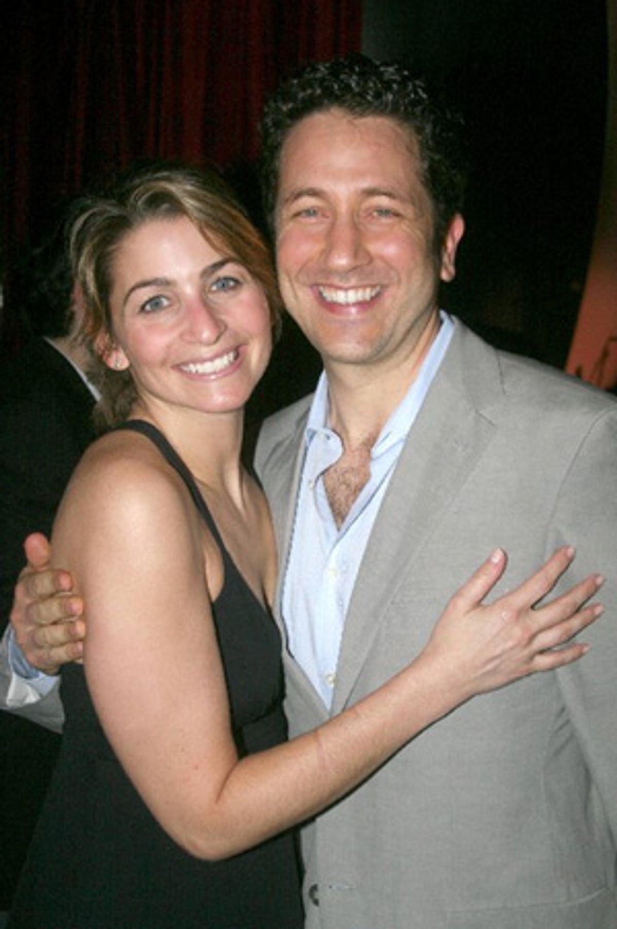 Producer Eric Falkenstein and fiancee at 