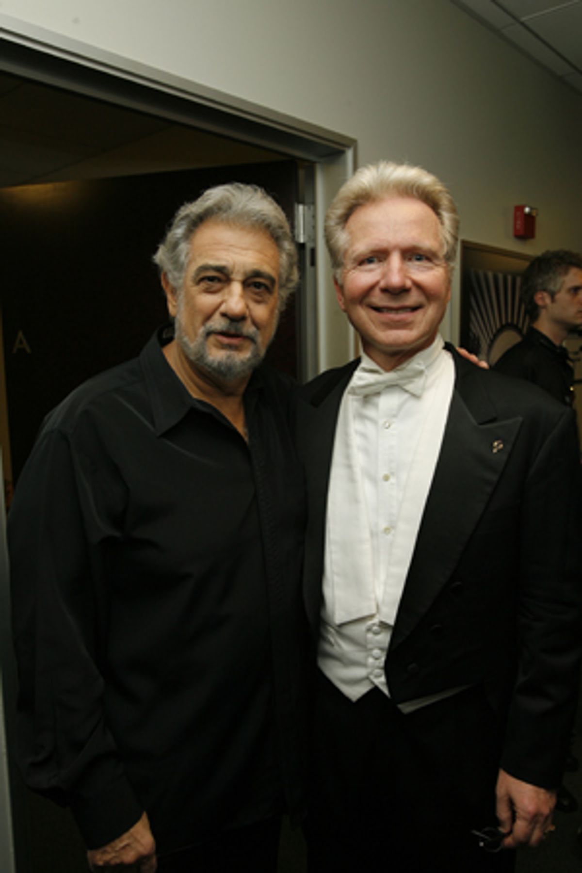 PlÃ¡cido Domingo and John Mauceri at 