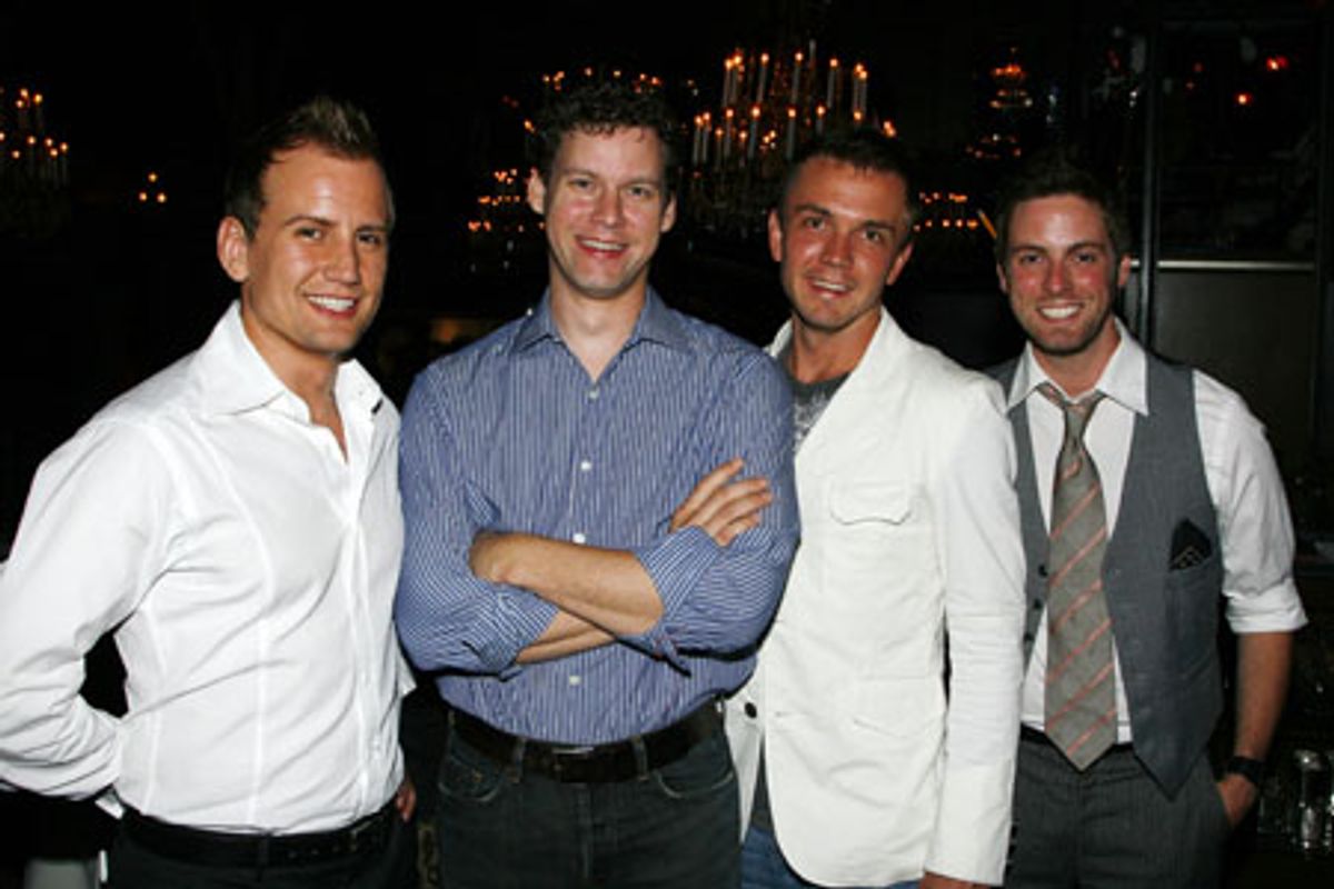 Chris Isaacson, Kevin Earley, Shane Scheel and Trapper Felides at 