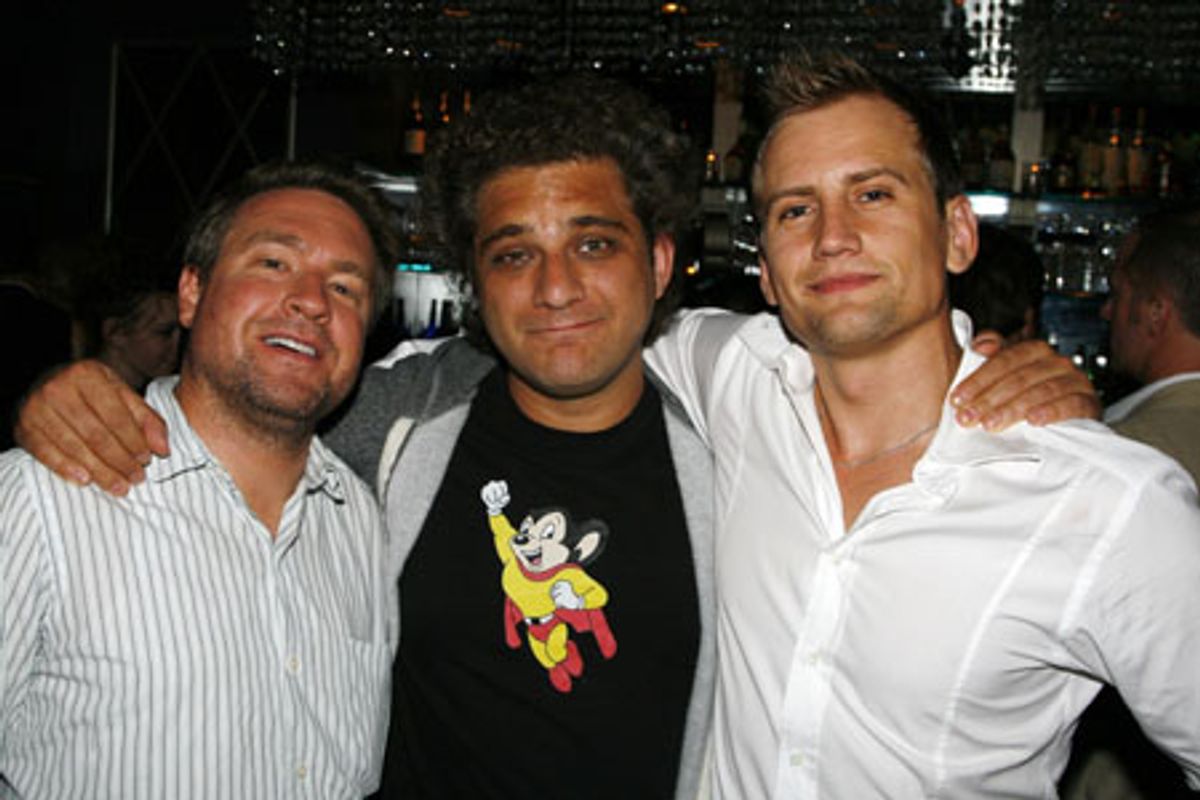 Tommy O'Haver (film director Ella Enchanted), Jeff Marx (co-creator Avenue Q) and Chris Isaacson at 
