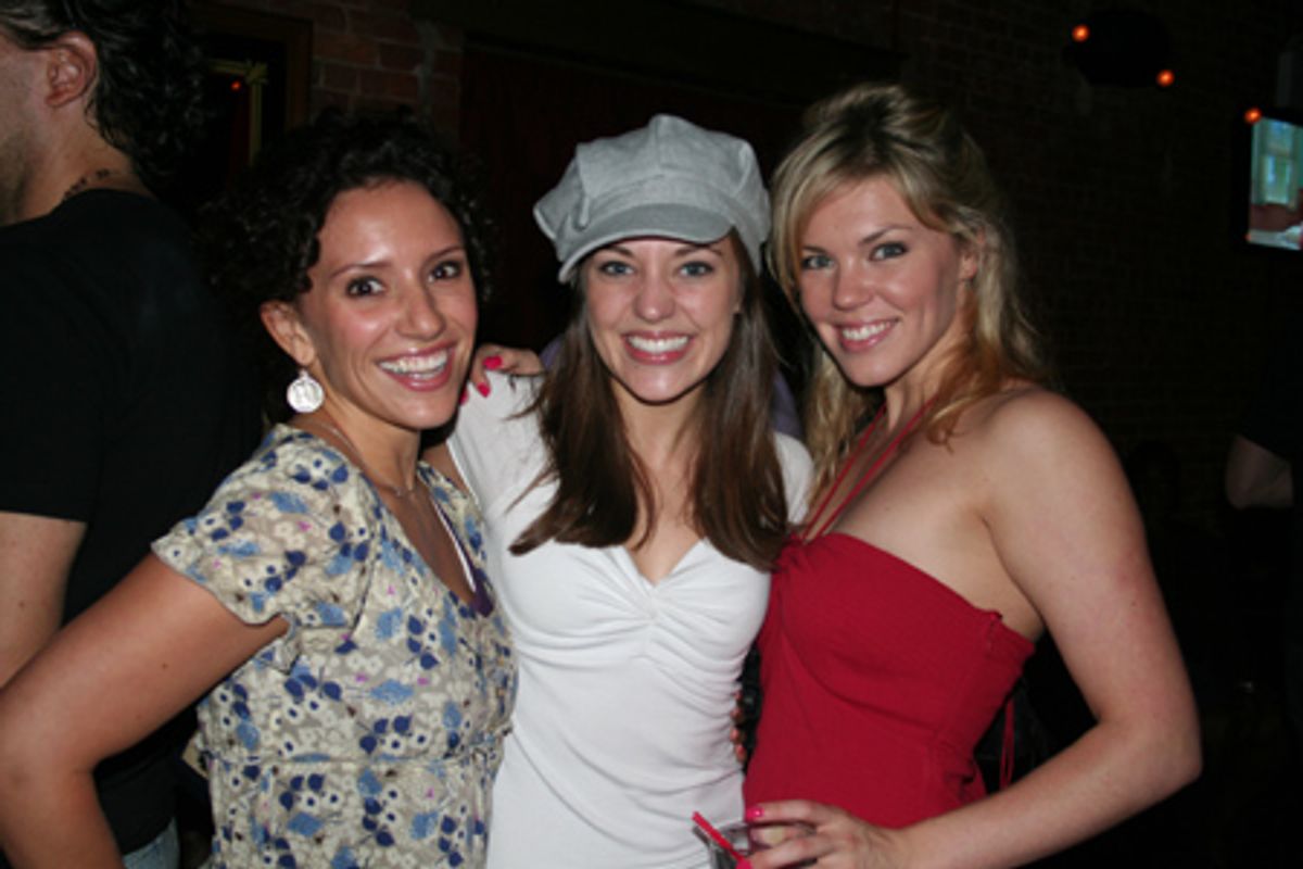 Natalie Hill (upcoming Grease), Laura Osnes (upcoming Grease) and Robyn Hurder at 