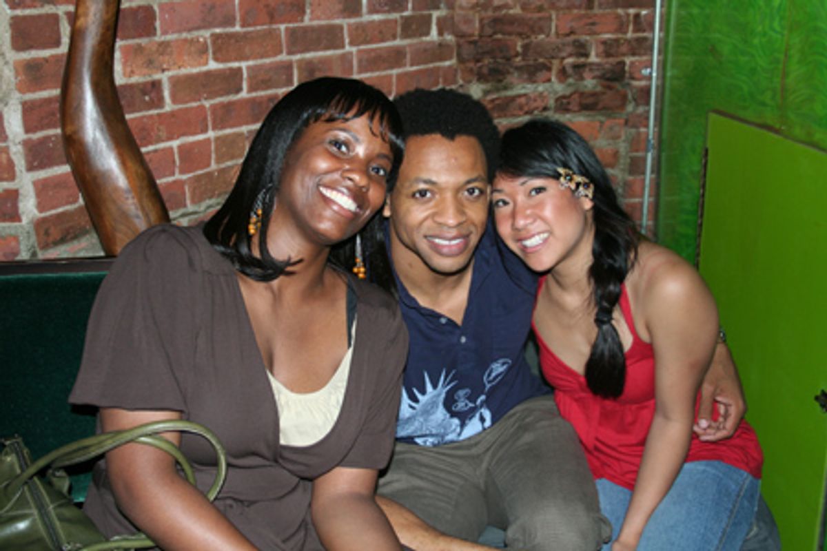 Zakiya Young Mizen (upcoming The Little Mermaid), Derrick Baskin (upcoming The Little Mermaid) and Kay Trinidad (upcoming The Little Mermaid) at 