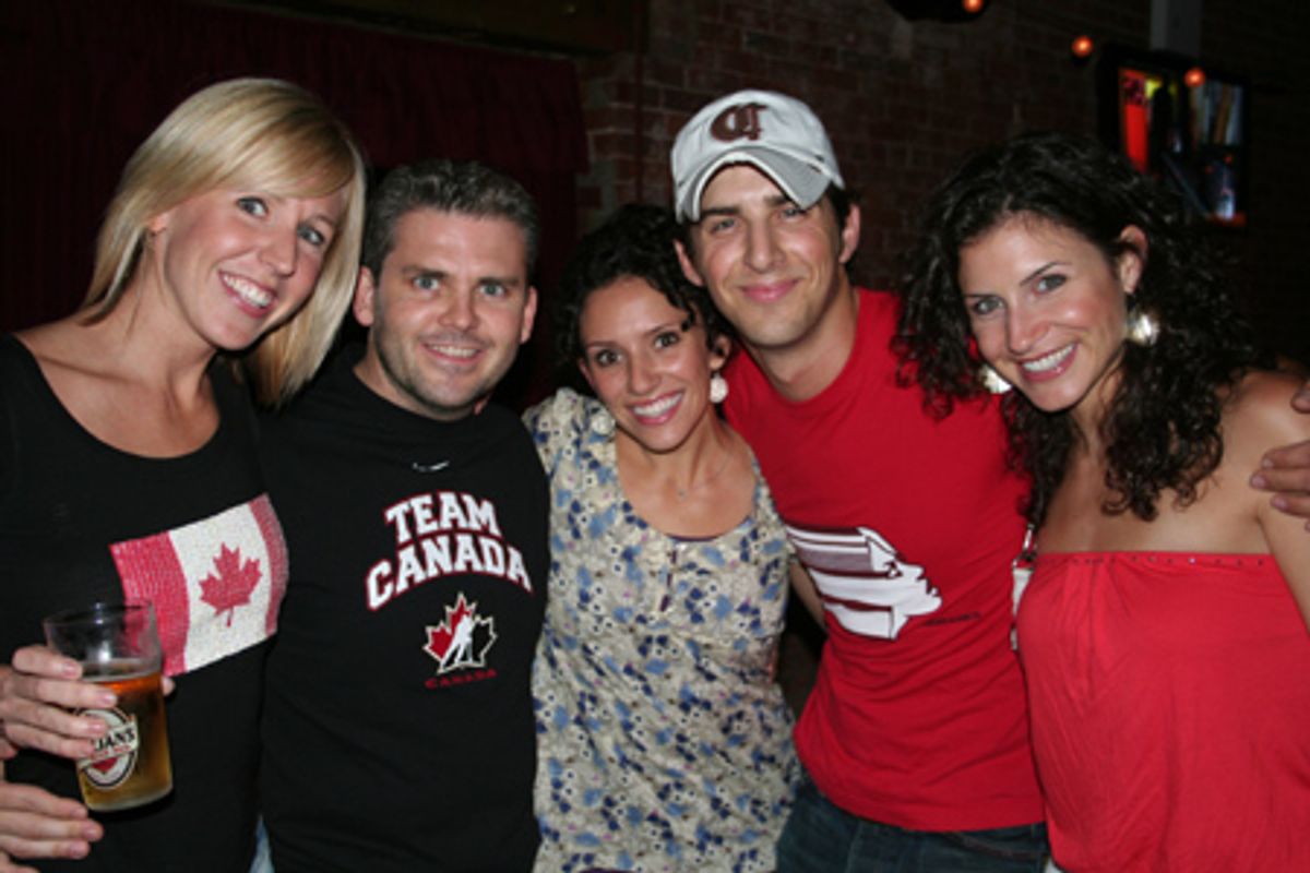 Krista Saab, Robert Creighton, Natalie Hill, Cody Green (upcoming Grease) and Jenny Powers (upcoming Grease) at 