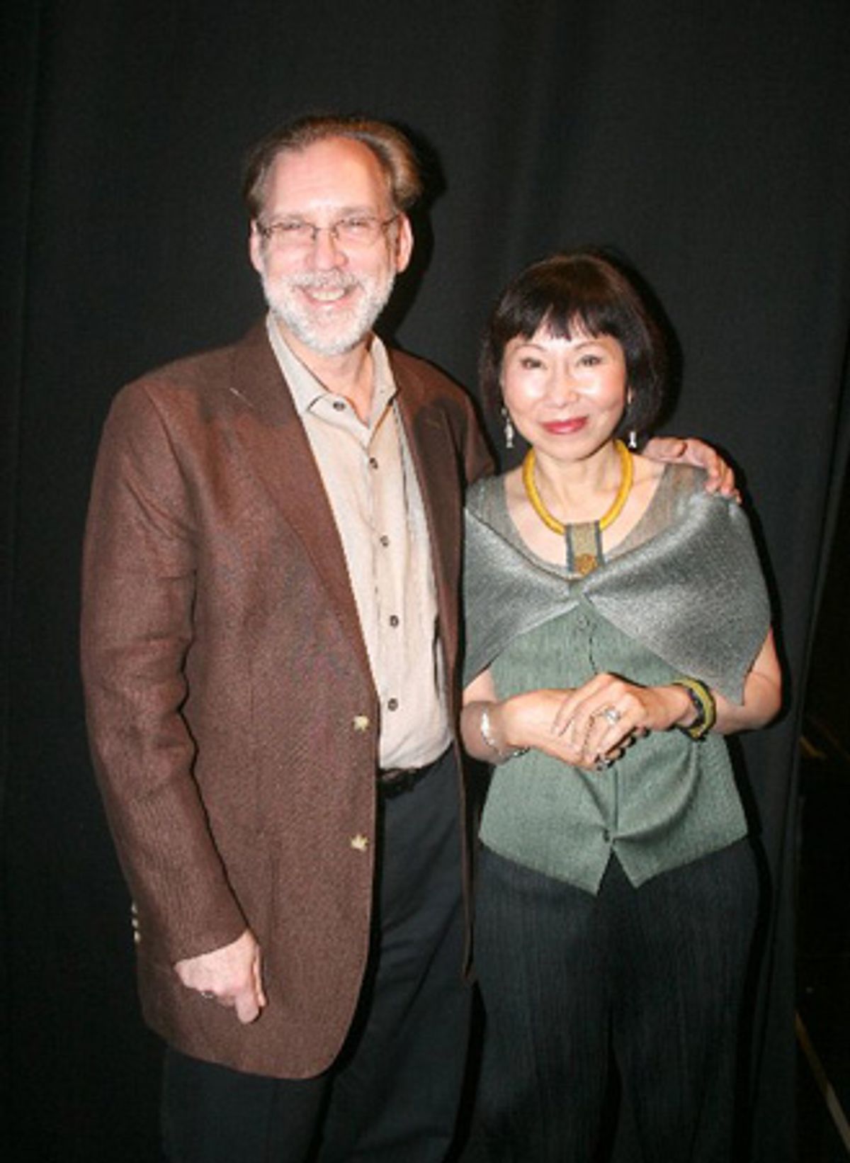 Michael Korie and Amy Tan  at 