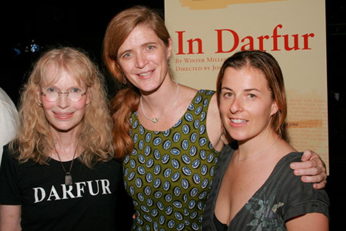 Mia Farrow, Samantha Power and Winter Miller at 