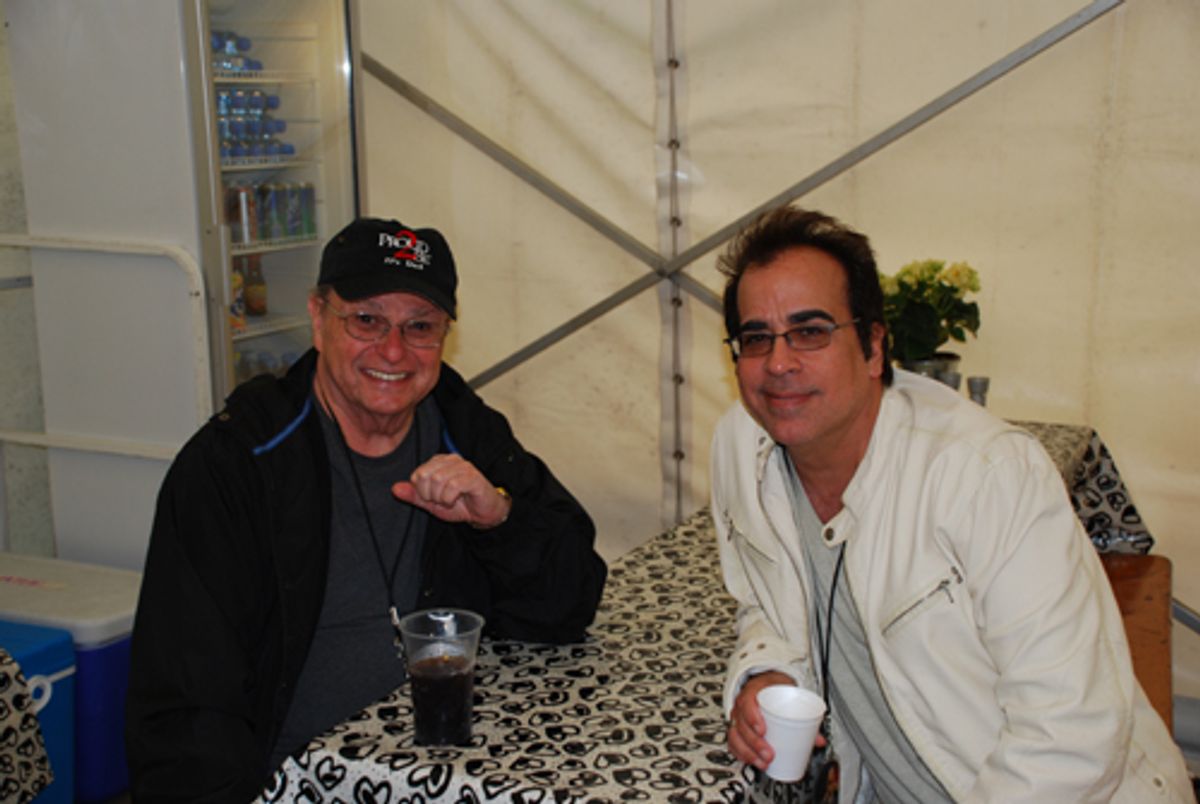 Marty Erlichman and Richard Jay-Alexander in the mess hall / Vienna at 