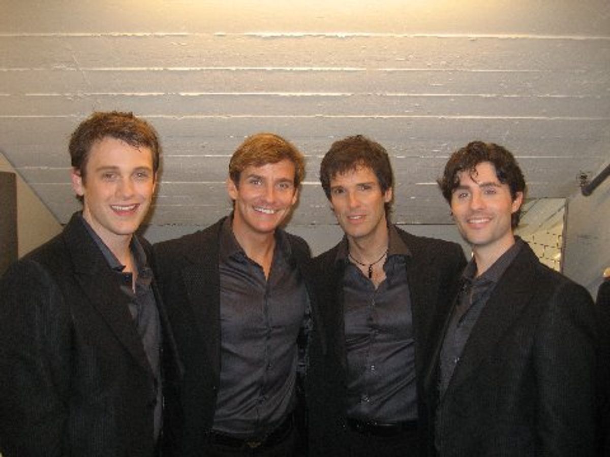 Michael Arden, Sean McDermott, Hugh Panaro and Peter Lockyer
Opening Night in Zurich at 