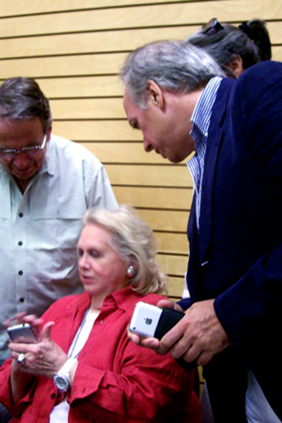While celebrating the Golden Age of Broadway, legend Barbara Cook and filmmaker Rick McKay are both busy getting to know their brand new iPhones at 