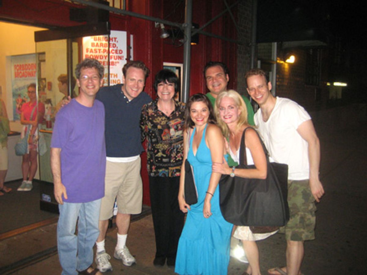 David Caldwell, Jared Bradshaw, Erin Crosby, writer/creator Gerard Alessandrini, Janet Dickinson and James Donegan at 