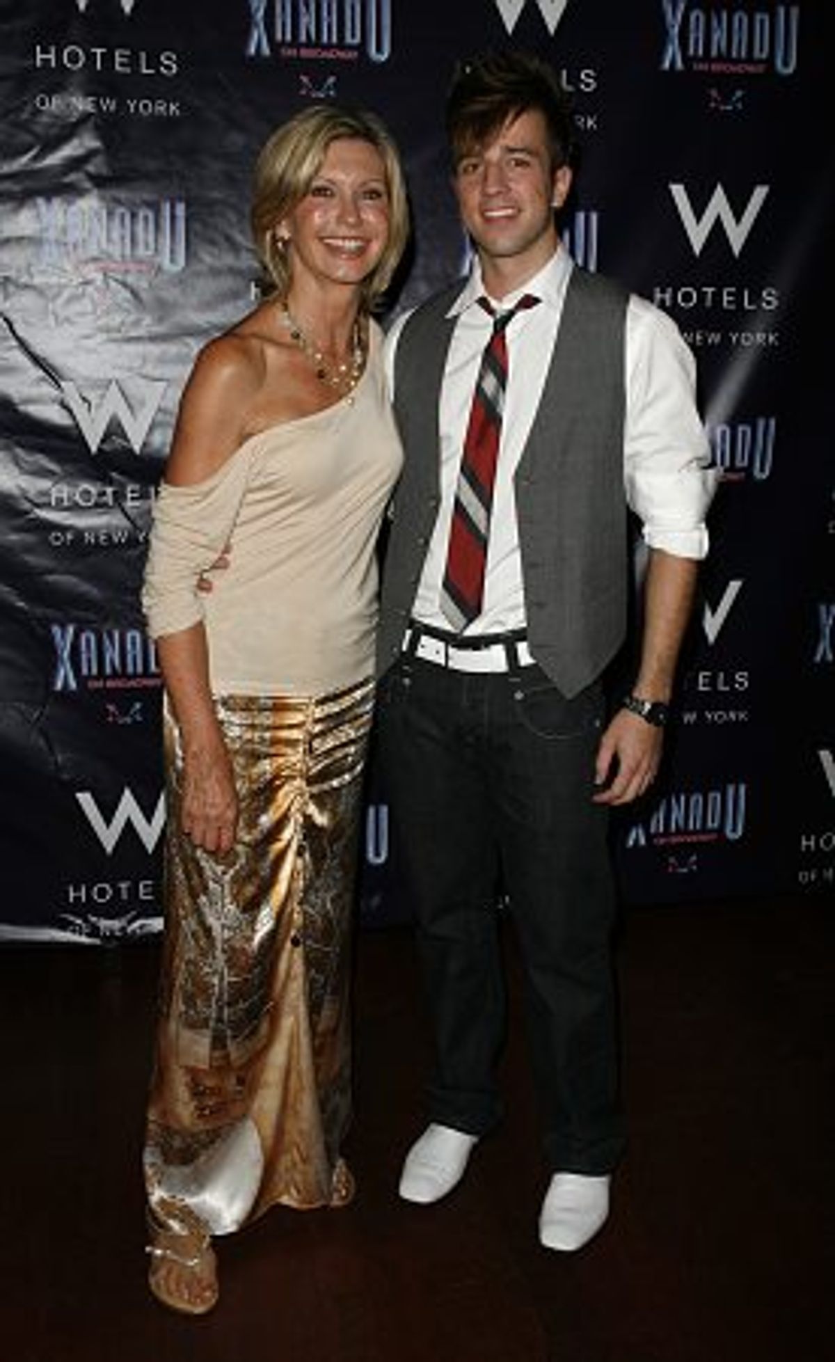 Olivia Newton-John and Curtis Holbrook at 