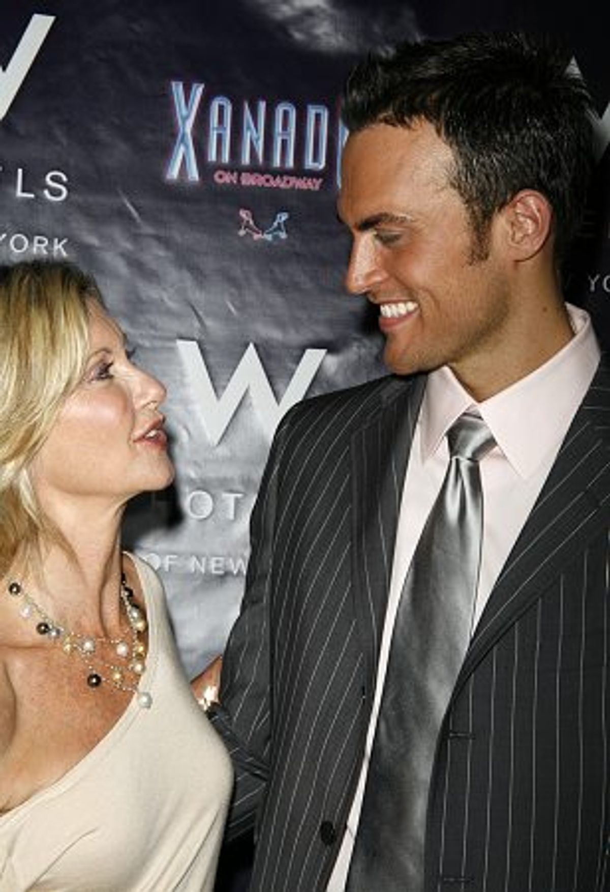Olivia Newton-John and Cheyenne Jackson at 