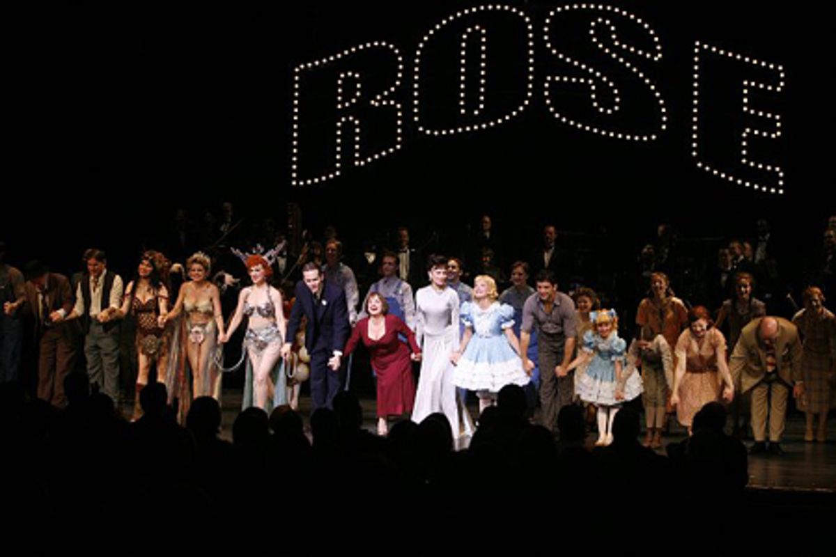 Boyd Gaines, Patti LuPone, Laura Benanti and cast at Encores! Summer Star 'Gypsy' Curtain Call