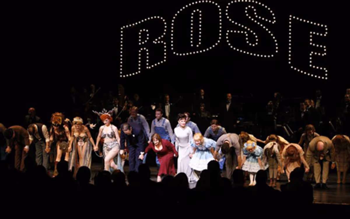 Boyd Gaines, Patti LuPone, Laura Benanti and cast at Encores! Summer Star 'Gypsy' Curtain Call