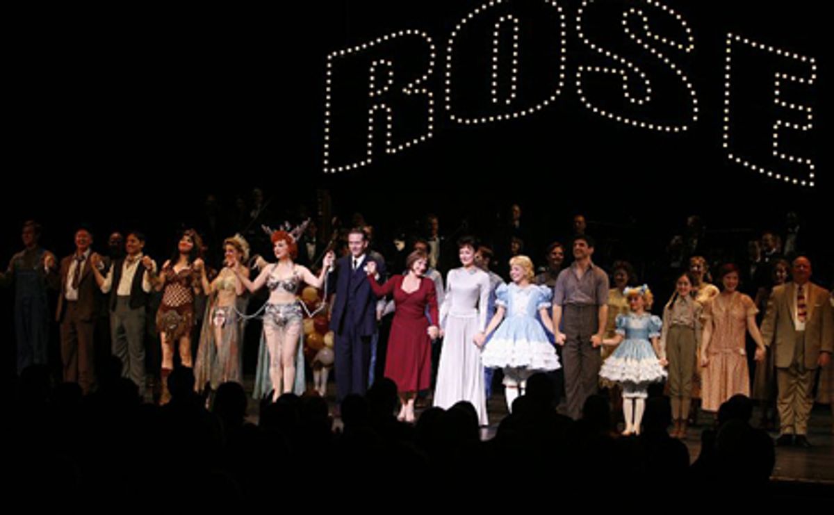 Boyd Gaines, Patti LuPone, Laura Benanti and cast at 