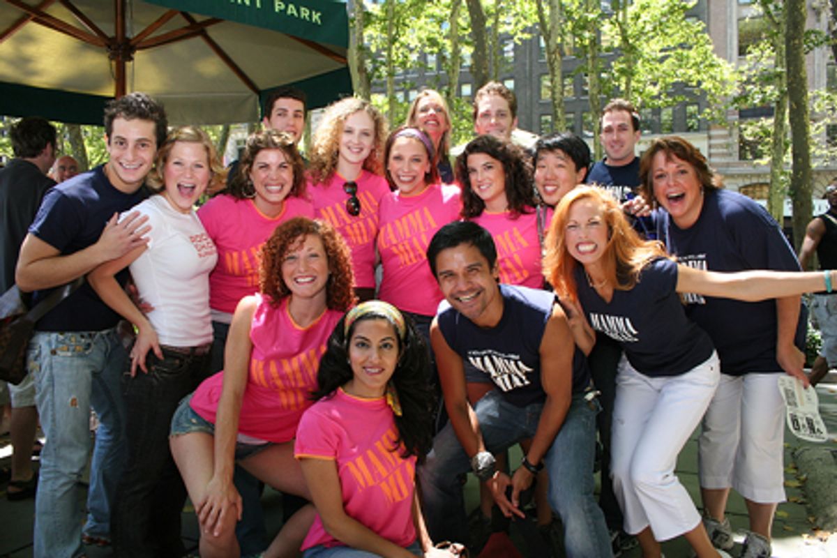 Carolee Carmello and the cast of Mamma Mia! at 