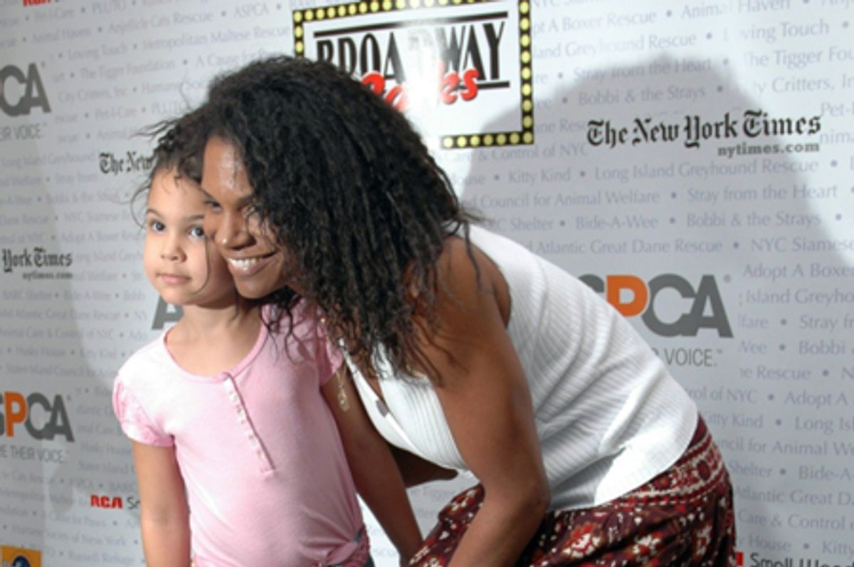 Audra McDonald and daughter at 