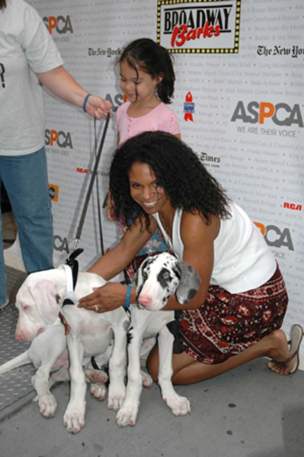 Audra McDonald and daughter at 