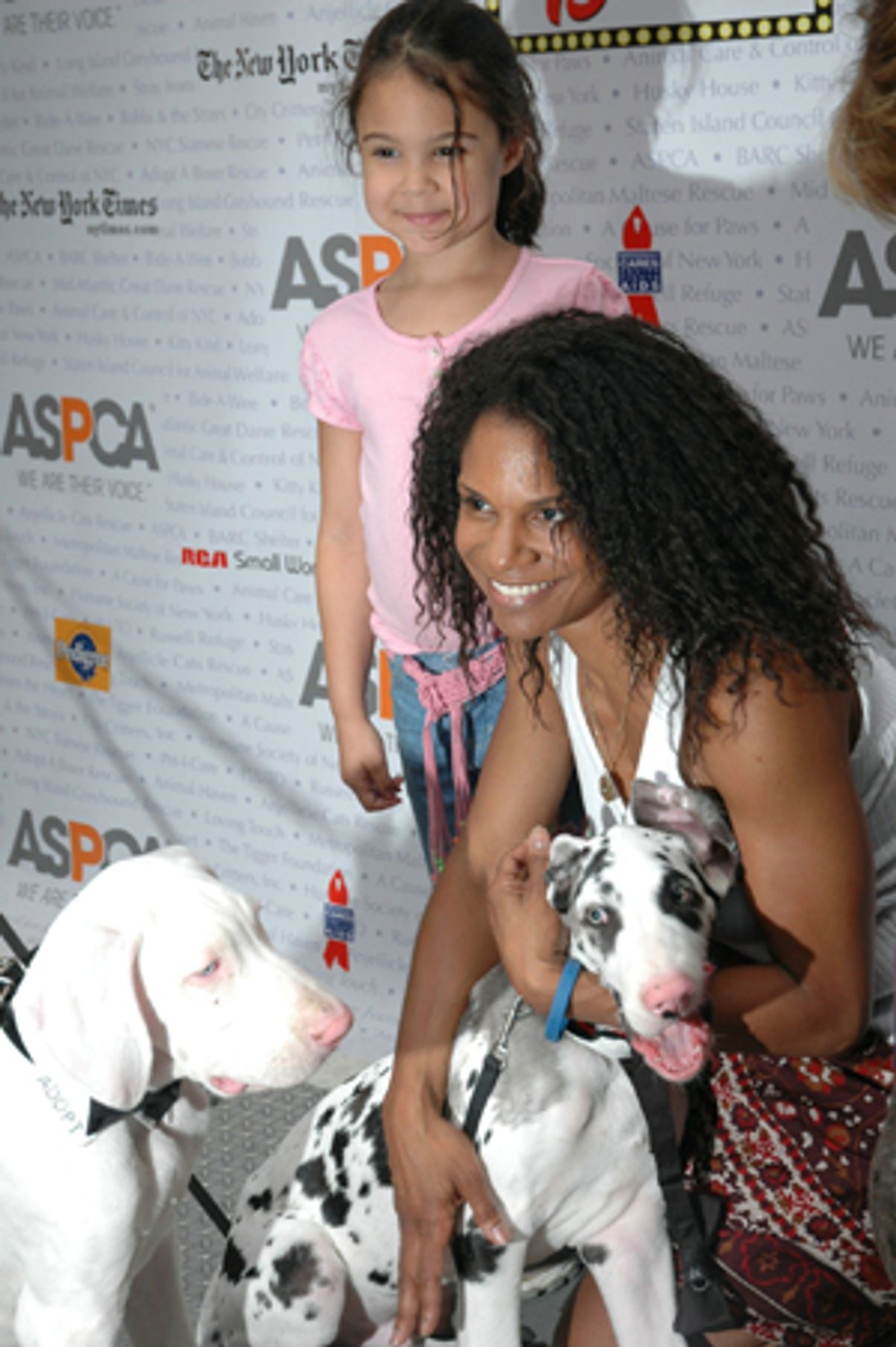 Audra McDonald and daughter at 