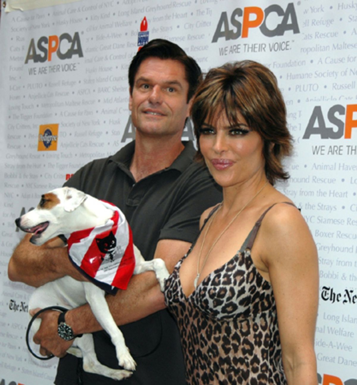 Harry Hamlin and Lisa Rinna at 